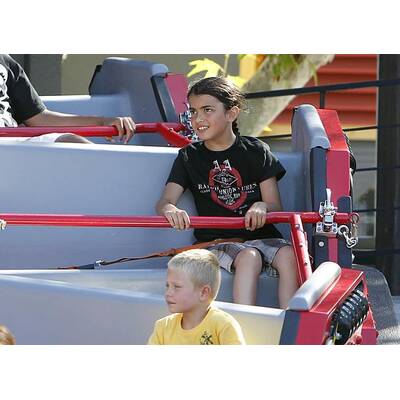 Die Jackson-Kids im Vergnügungspark