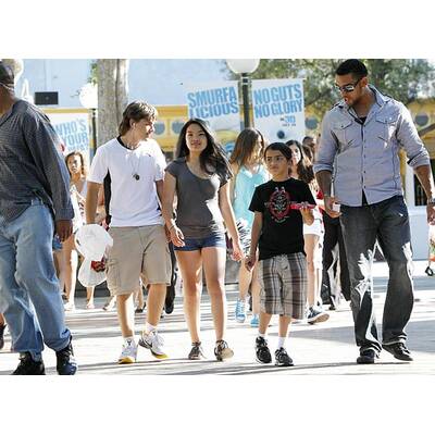 Die Jackson-Kids im Vergnügungspark