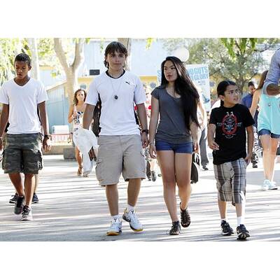 Die Jackson-Kids im Vergnügungspark