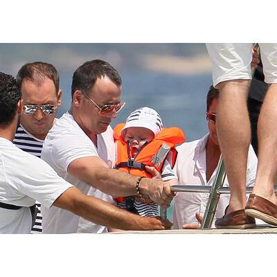 Elton John & David Furnish: Mit Baby in St. Tropez