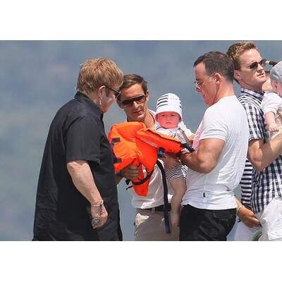 Elton John & David Furnish: Mit Baby in St. Tropez