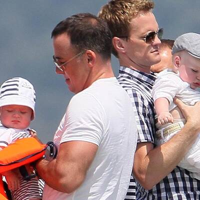 Elton John & David Furnish: Mit Baby in St. Tropez