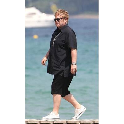 Elton John & David Furnish: Mit Baby in St. Tropez