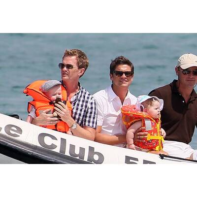 Elton John & David Furnish: Mit Baby in St. Tropez