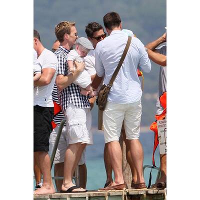 Elton John & David Furnish: Mit Baby in St. Tropez