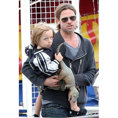 Brad Pitt und Angelina Jolie erkunden mit ihren Kindern London