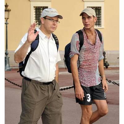 Fürst Albert II. auf Wanderschaft