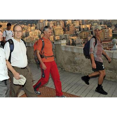 Fürst Albert II. auf Wanderschaft