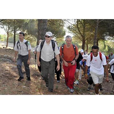 Fürst Albert II. auf Wanderschaft