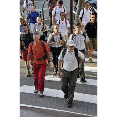 Fürst Albert II. auf Wanderschaft