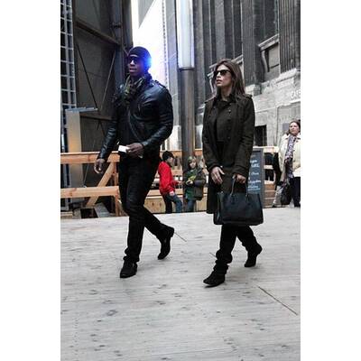 Elisabetta Canalis turtelt in Berlin