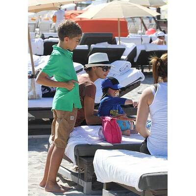 Die Beckers im Familienurlaub