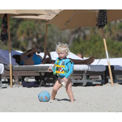 Die Beckers im Familienurlaub