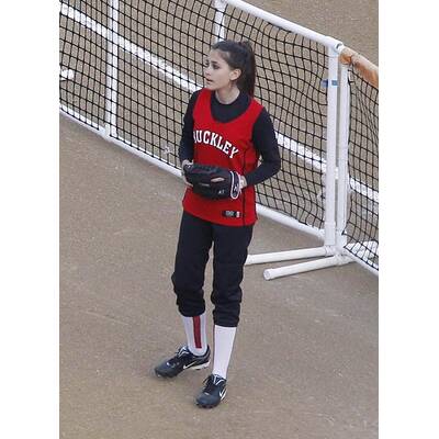 Paris Jackson am Spielfeld