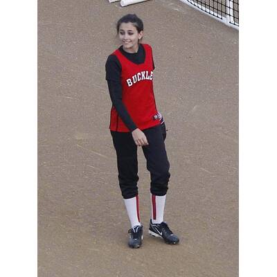 Paris Jackson am Spielfeld