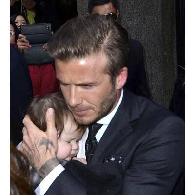 David Beckham mit seiner süßen Tochter Harper