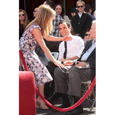 Ein Küsschen für Daddy – und eines für Justin   