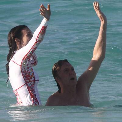 Paul McCartney & Nancy Shevell: Badespaß auf St. Barth
