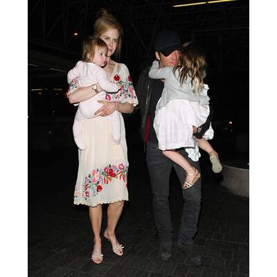 Kidman & Urban: Mit Kids am Flughafen