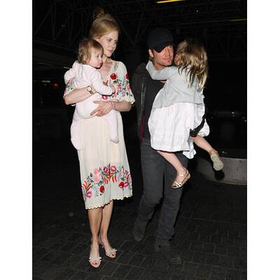 Kidman & Urban: Mit Kids am Flughafen