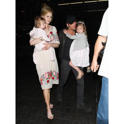 Kidman & Urban: Mit Kids am Flughafen