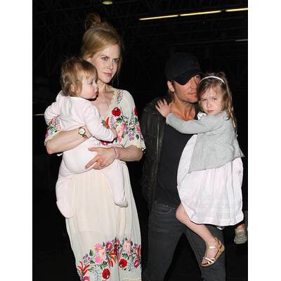 Kidman & Urban: Mit Kids am Flughafen