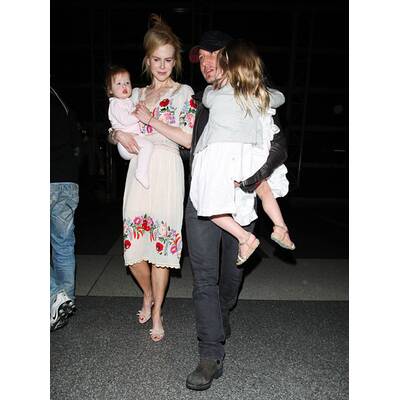 Kidman & Urban: Mit Kids am Flughafen