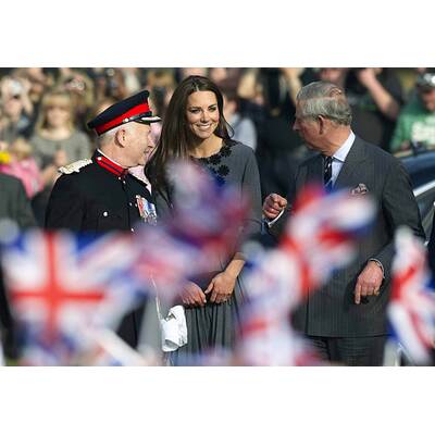 Charles & Kate: Bügeln für den guten Zweck