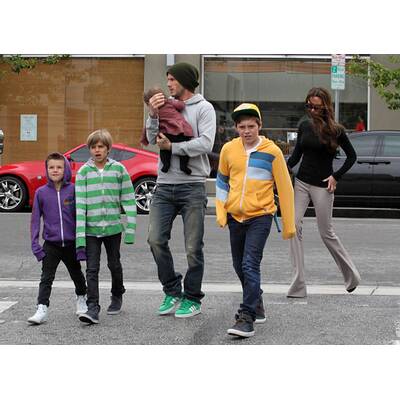 Beckhams: Ausflug mit Baby Harper