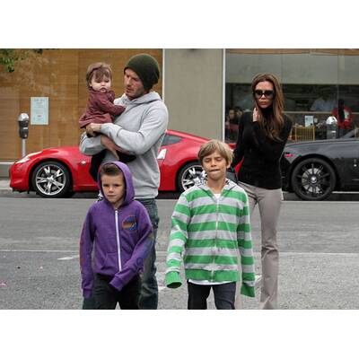 Beckhams: Ausflug mit Baby Harper