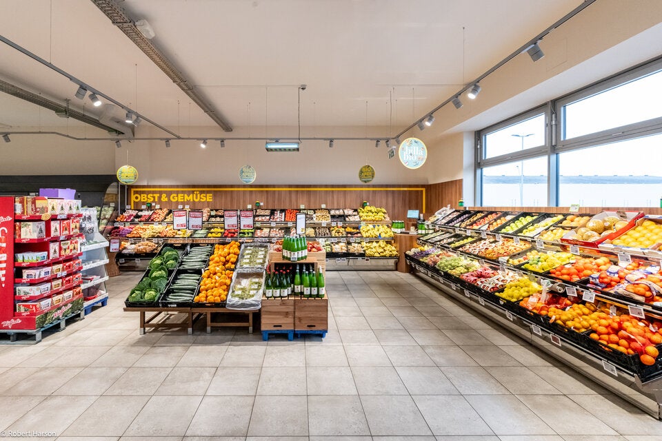 Obstabteilung in bei einem Billa-Kaufmann