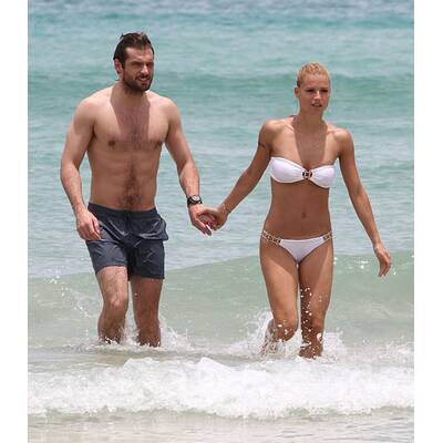 So verliebt sind Belle Michelle und ihr Tomaso Trussardi. 