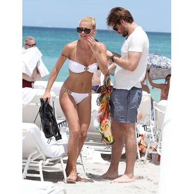 So verliebt sind Belle Michelle und ihr Tomaso Trussardi. 