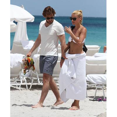 So verliebt sind Belle Michelle und ihr Tomaso Trussardi. 