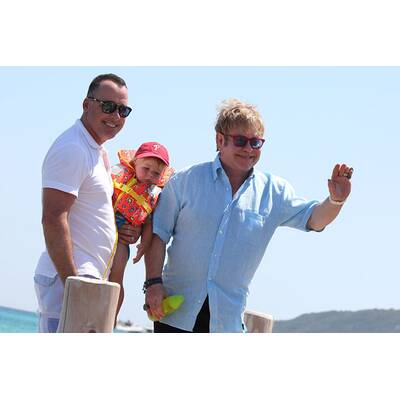 Elton John & David Furnish: Familien-Urlaum in St. Tropez