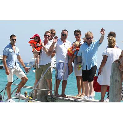 Elton John & David Furnish: Familien-Urlaum in St. Tropez
