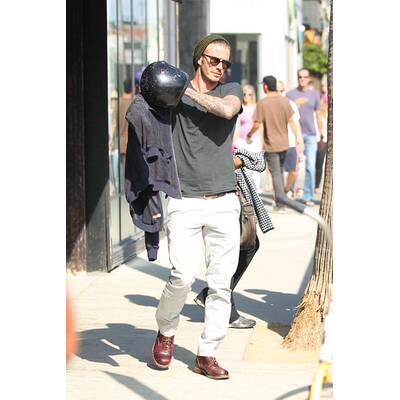 David Beckham: Motorrad-Ausfahrt
