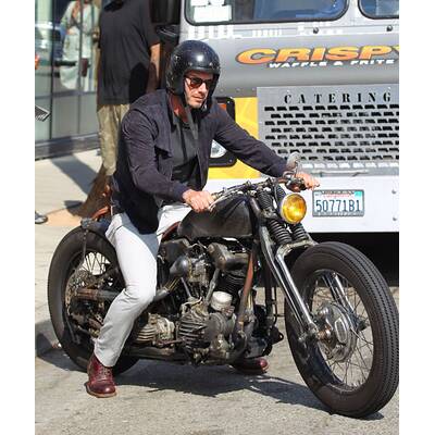 David Beckham: Motorrad-Ausfahrt
