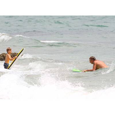 Rod Stewart: Fit im Urlaub