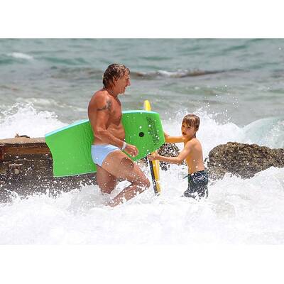 Rod Stewart: Fit im Urlaub