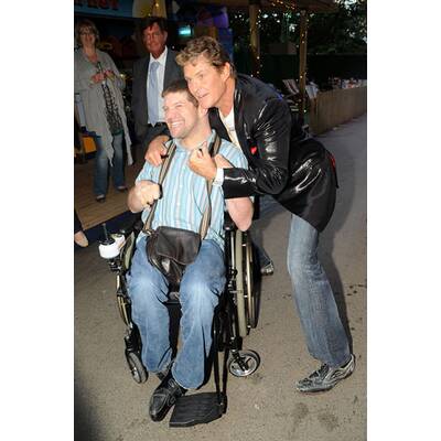 David Hasselhoff & Hayley Roberts: Schmuse-Auftritt in England