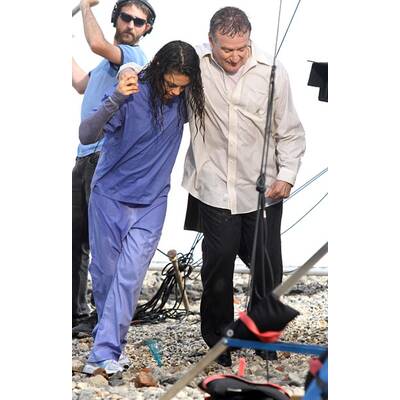 Mila Kunis & Robin Williams: Klitschnasser Spaß am Set