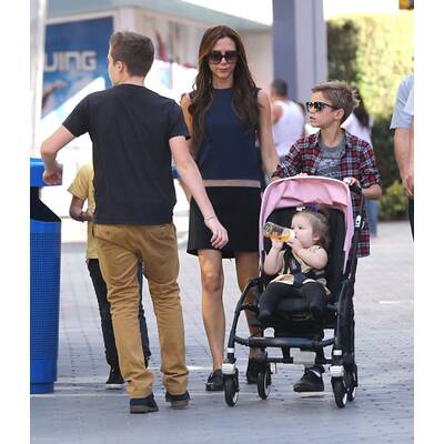 Victoria Beckham: Unterwegs mit den Kids