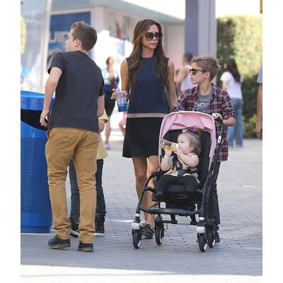 Victoria Beckham: Unterwegs mit den Kids