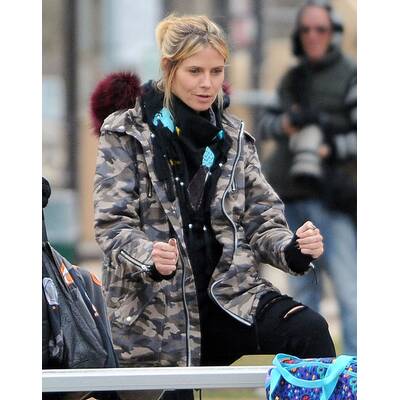 Heidi Klum: Ungeschminkt aber gut gelaunt