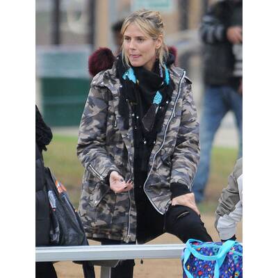 Heidi Klum: Ungeschminkt aber gut gelaunt