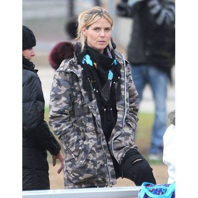 Heidi Klum: Ungeschminkt aber gut gelaunt