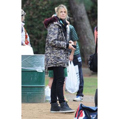 Heidi Klum: Ungeschminkt aber gut gelaunt