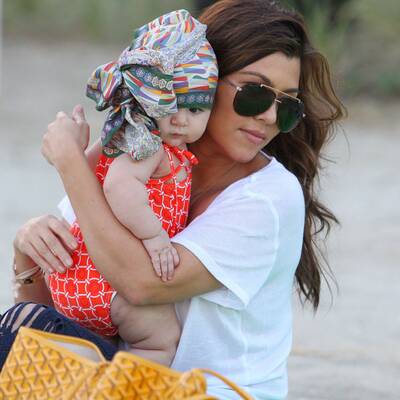 Kourtney Kardashian: Familien-Ausflug zum Strand