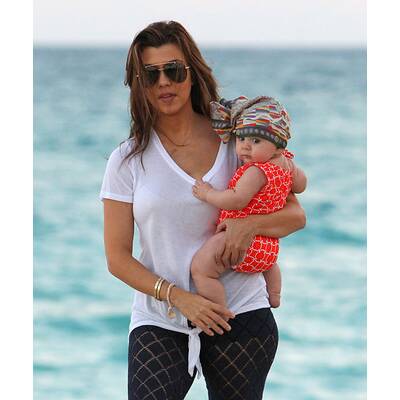 Kourtney Kardashian: Familien-Ausflug zum Strand